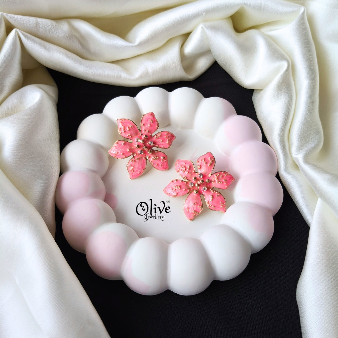 Enamel Earrings -1254