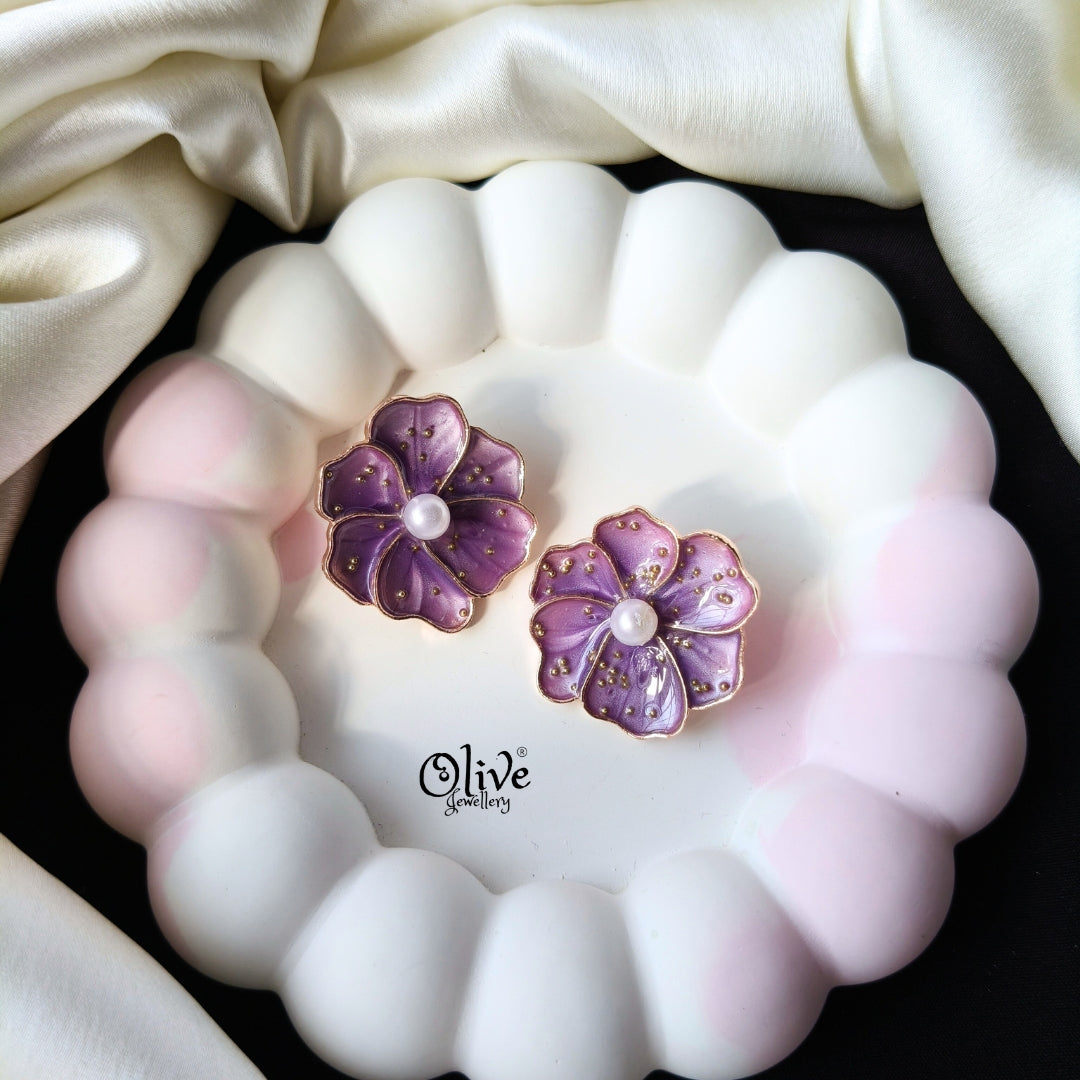 Enamel Earrings -1265