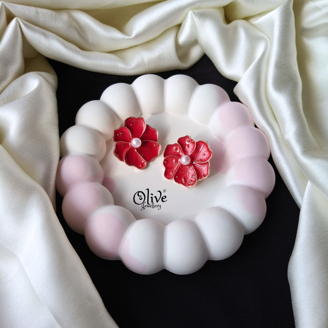 Enamel Earrings -1265