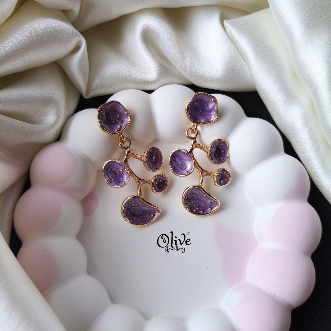 Enamel Earrings -1277