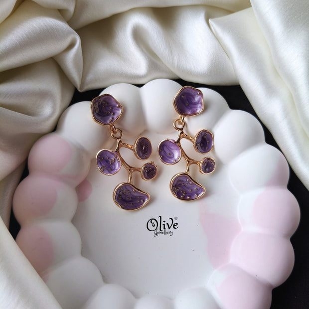 Enamel Earrings -1277