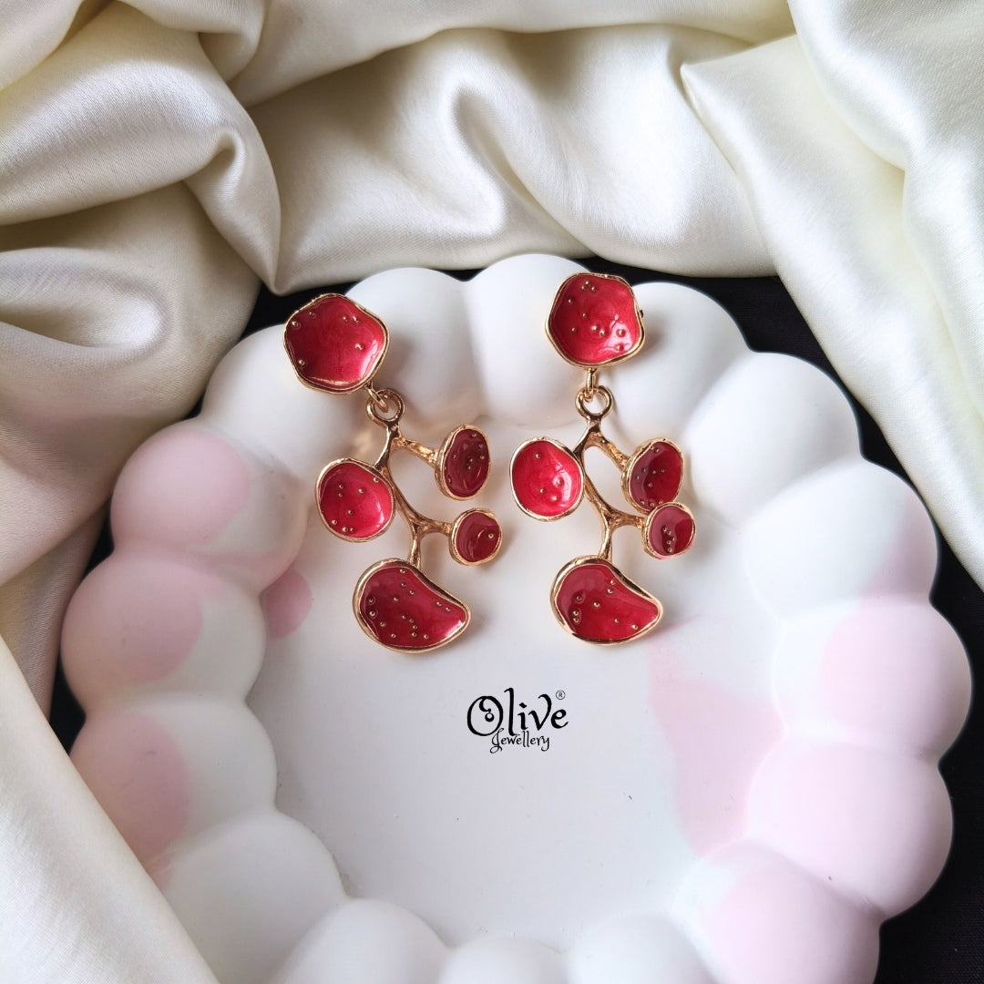 Enamel Earrings -1277