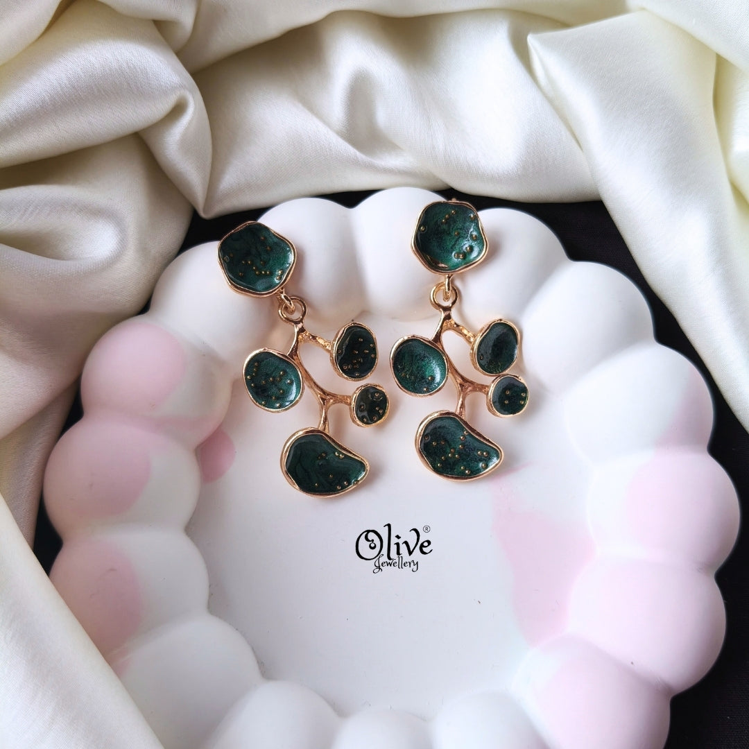 Enamel Earrings -1277