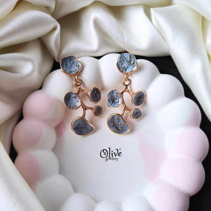 Enamel Earrings -1277
