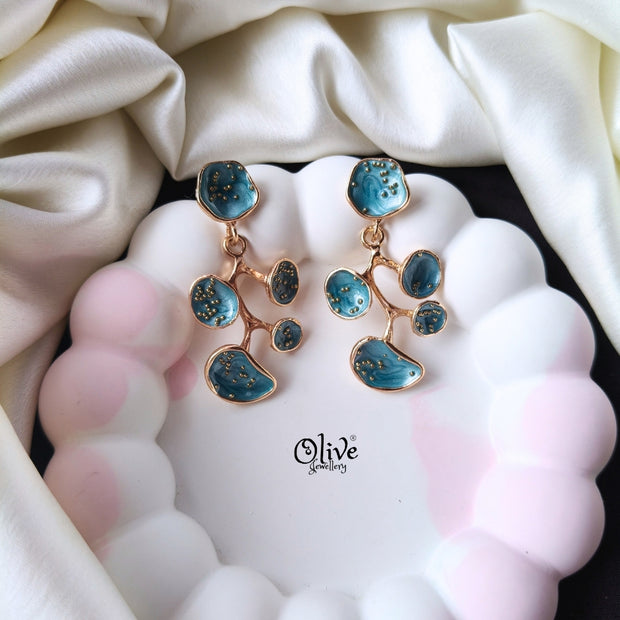 Enamel Earrings -1277
