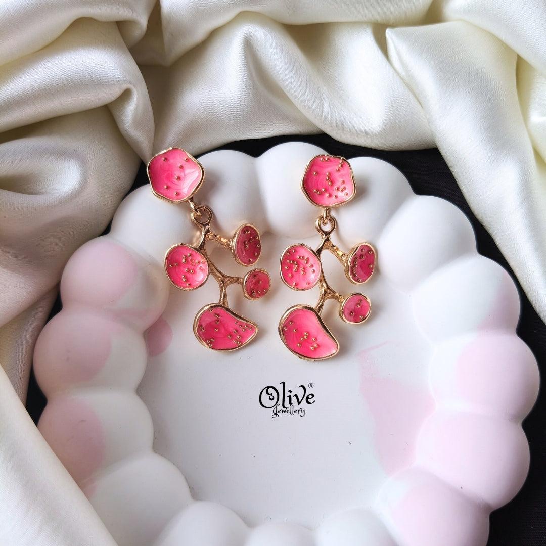 Enamel Earrings -1277