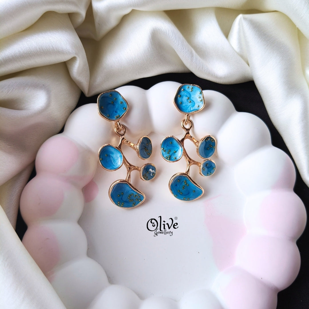 Enamel Earrings -1277