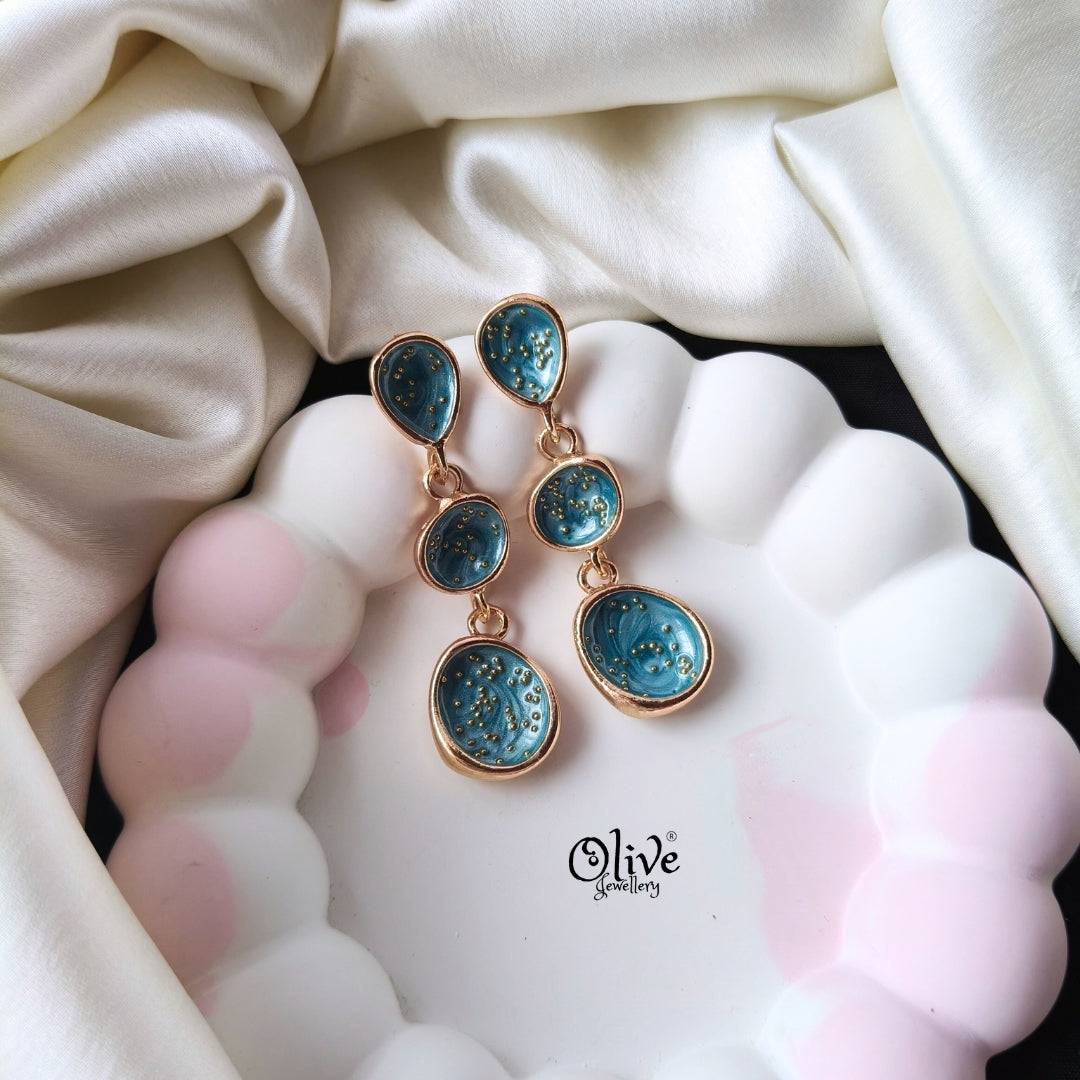 Enamel Earrings -1287