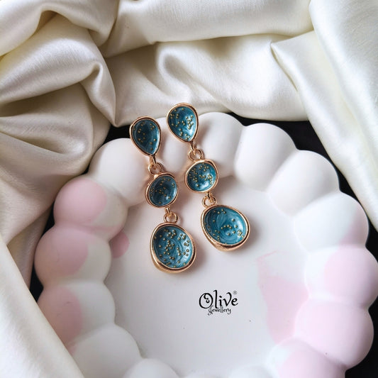 Enamel Earrings -1287