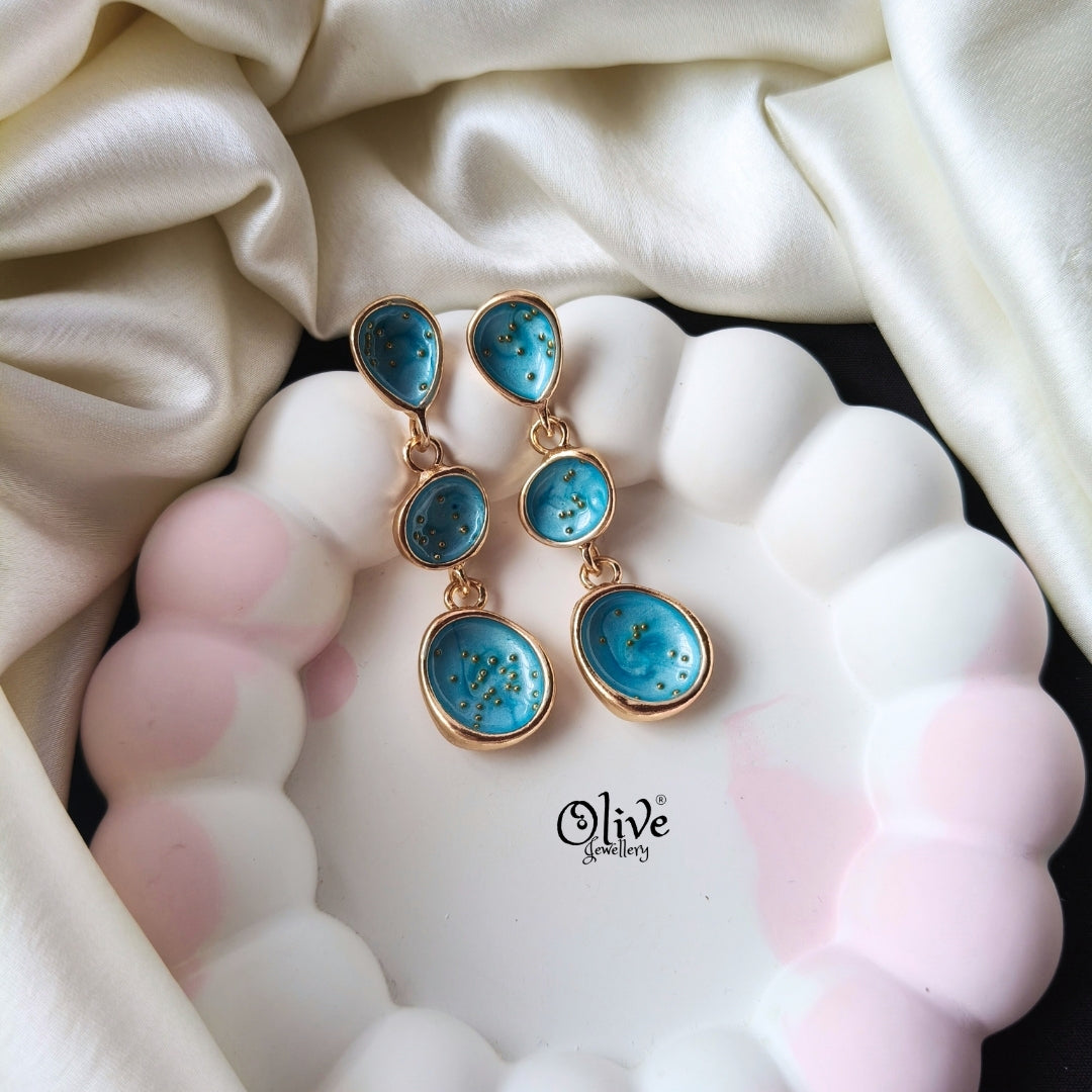 Enamel Earrings -1287