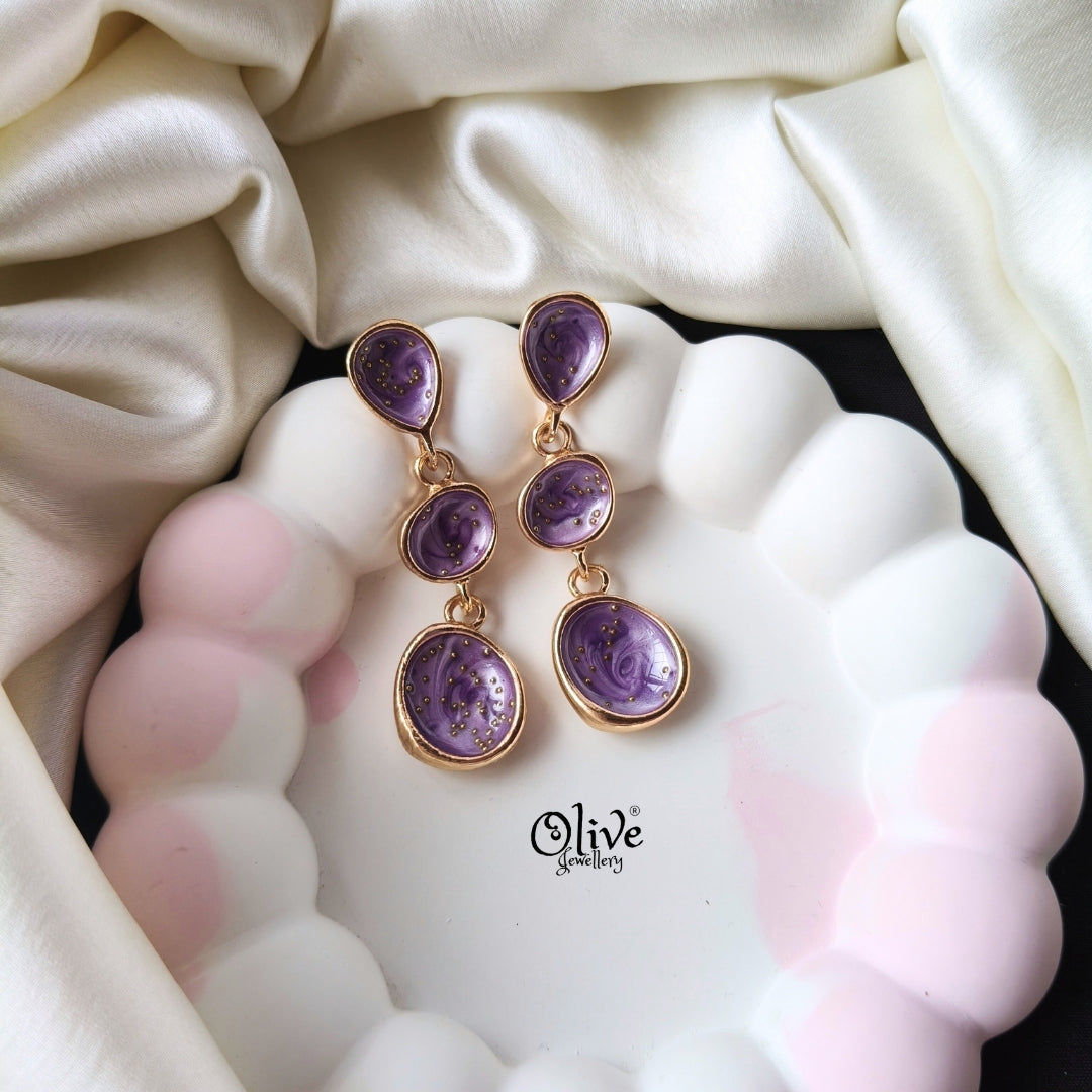 Enamel Earrings -1287