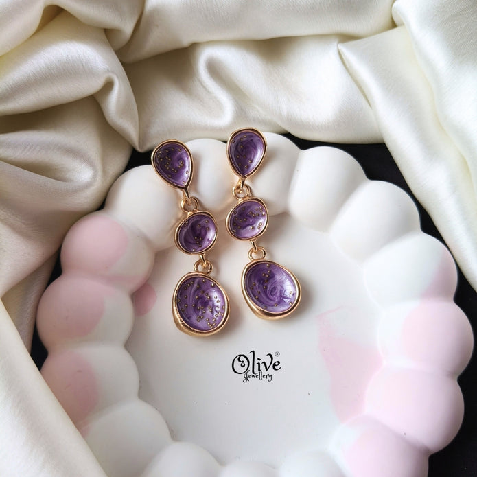 Enamel Earrings -1287