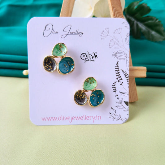 Enamel Earrings -1296