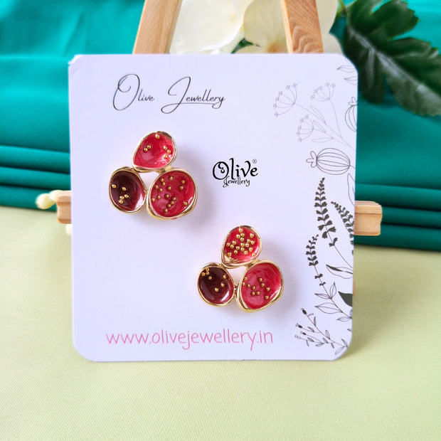 Enamel Earrings -1296