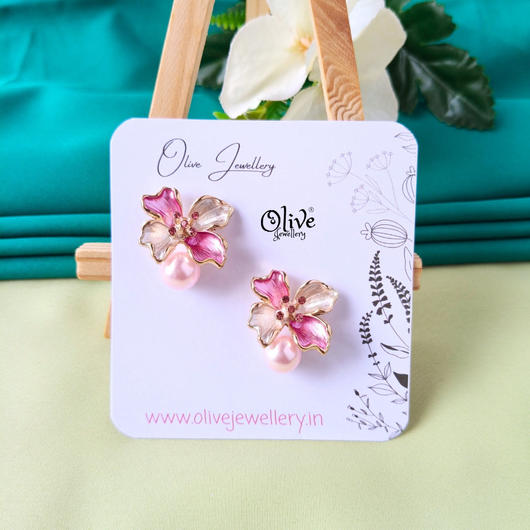 Enamel Earrings -1304