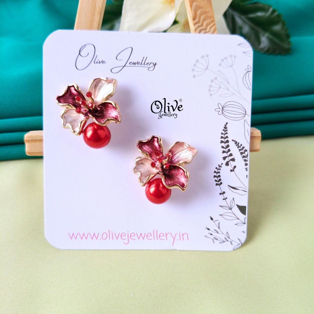 Enamel Earrings -1304