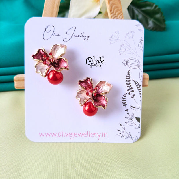 Enamel Earrings -1304