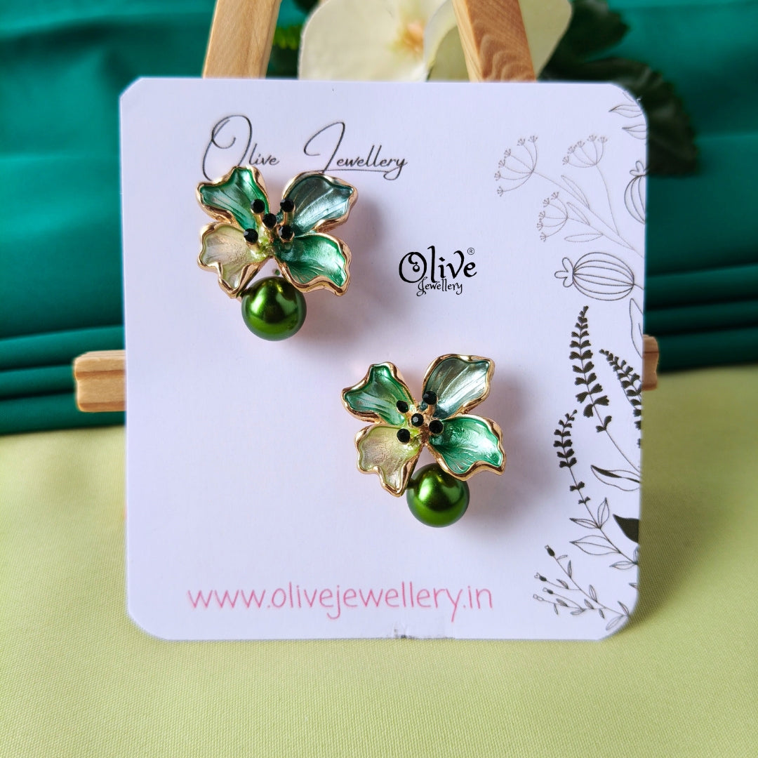 Enamel Earrings -1304