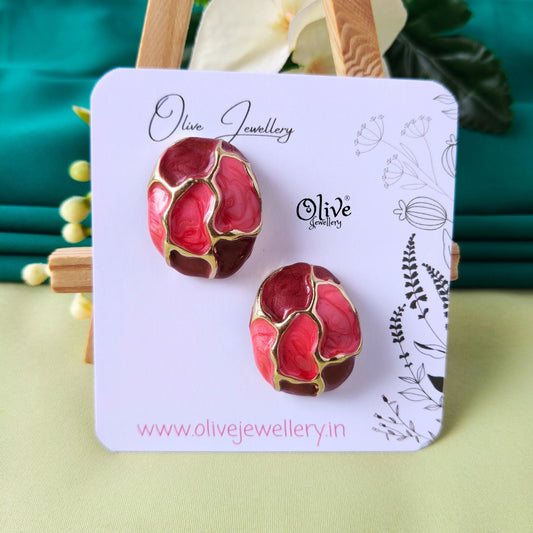 Enamel Earrings -1310