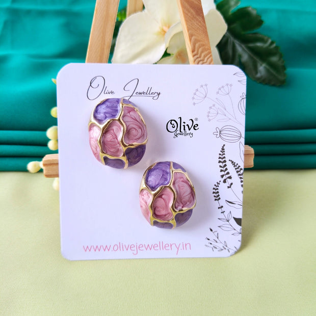 Enamel Earrings -1310