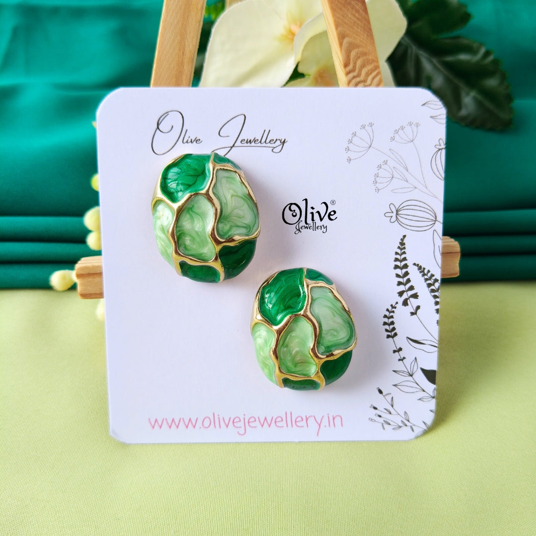 Enamel Earrings -1310