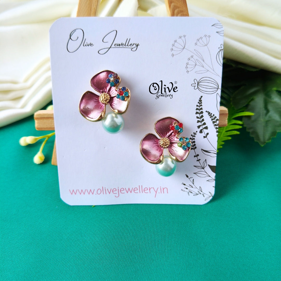 Enamel Earrings -1315