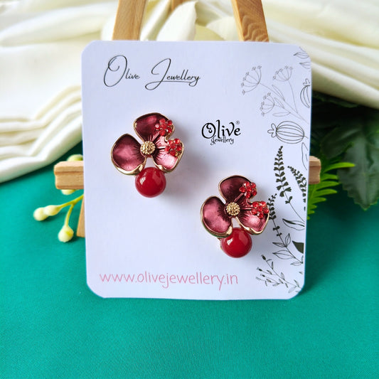 Enamel Earrings -1315