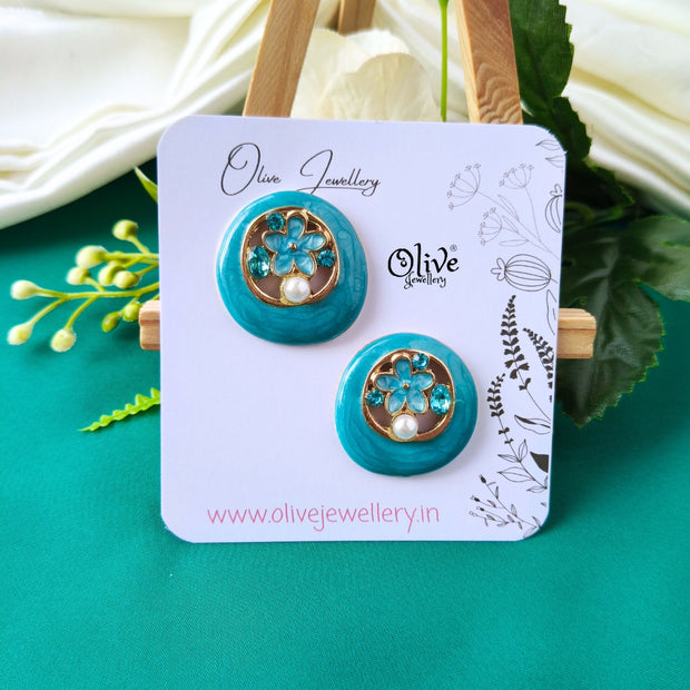 Enamel Earrings -1321