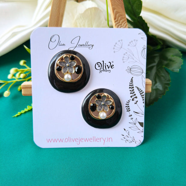 Enamel Earrings -1321