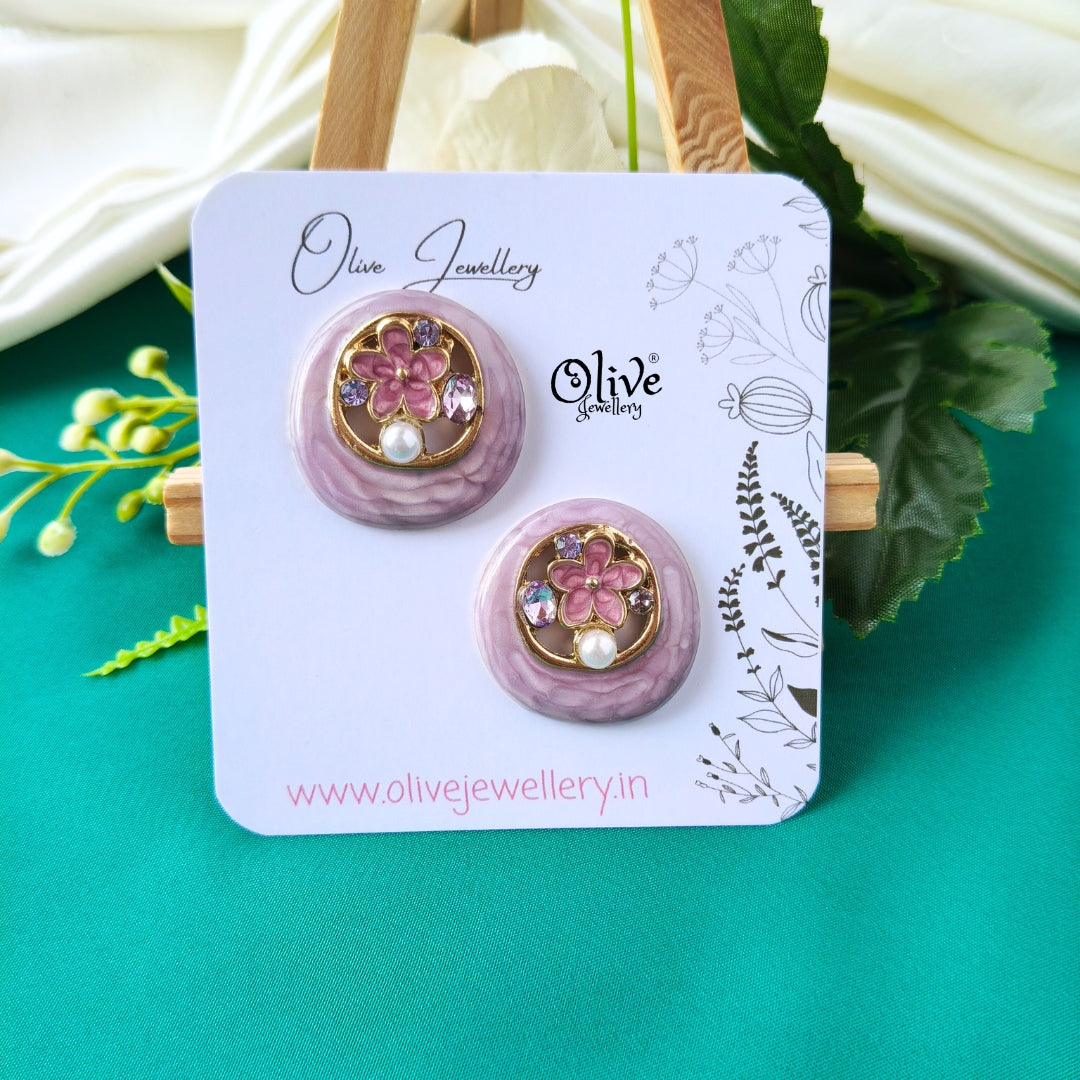 Enamel Earrings -1321