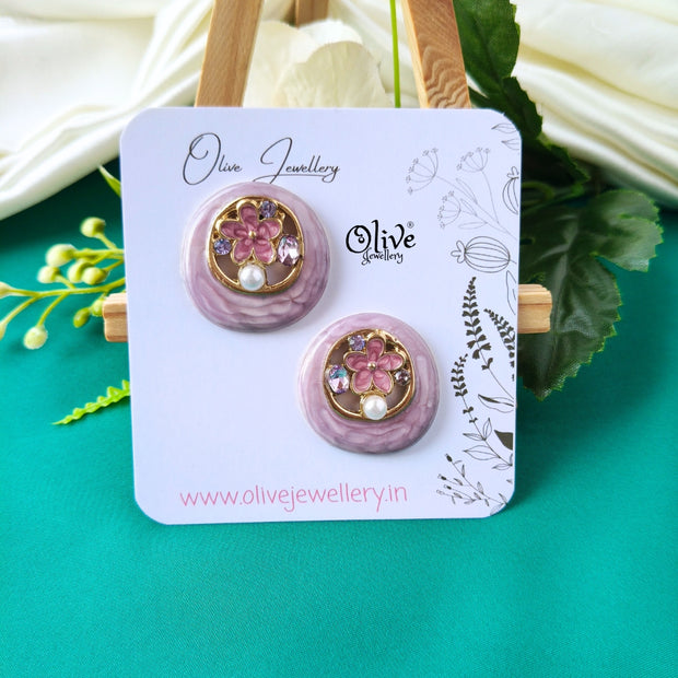Enamel Earrings -1321