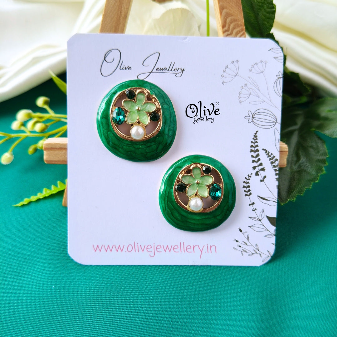 Enamel Earrings -1321