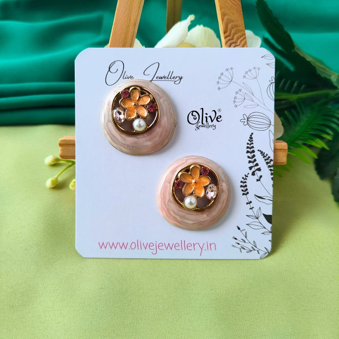 Enamel Earrings -1321