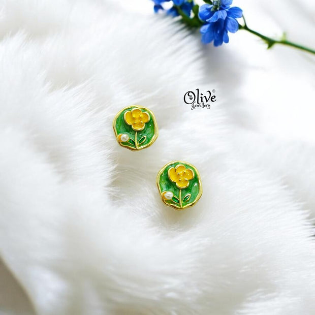 Enamel Earrings-1399