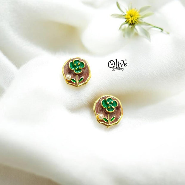 Enamel Earrings-1399