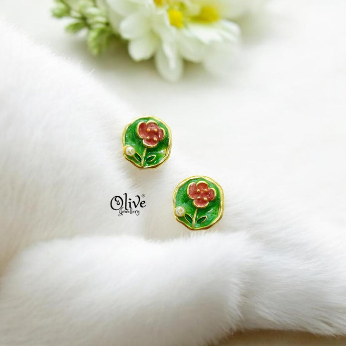 Enamel Earrings-1399