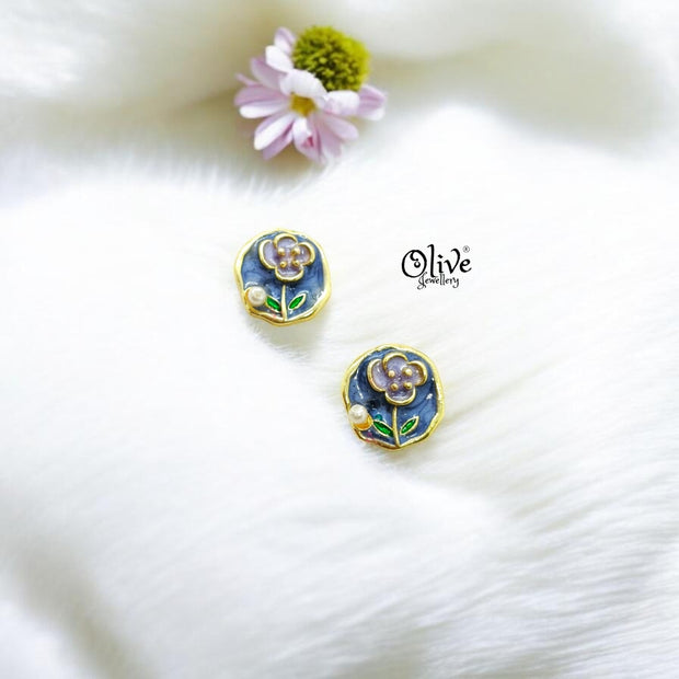 Enamel Earrings-1399