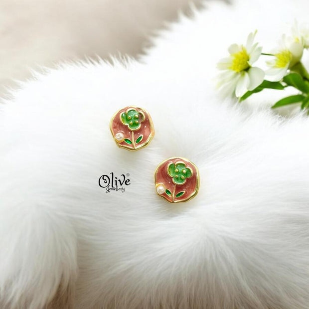 Enamel Earrings-1399