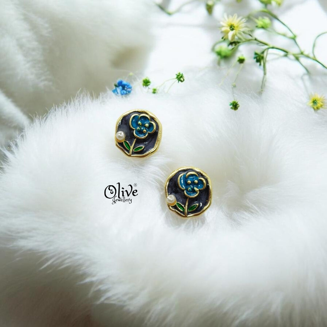 Enamel Earrings-1399