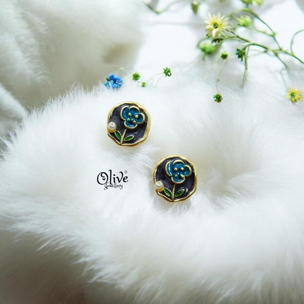 Enamel Earrings-1399