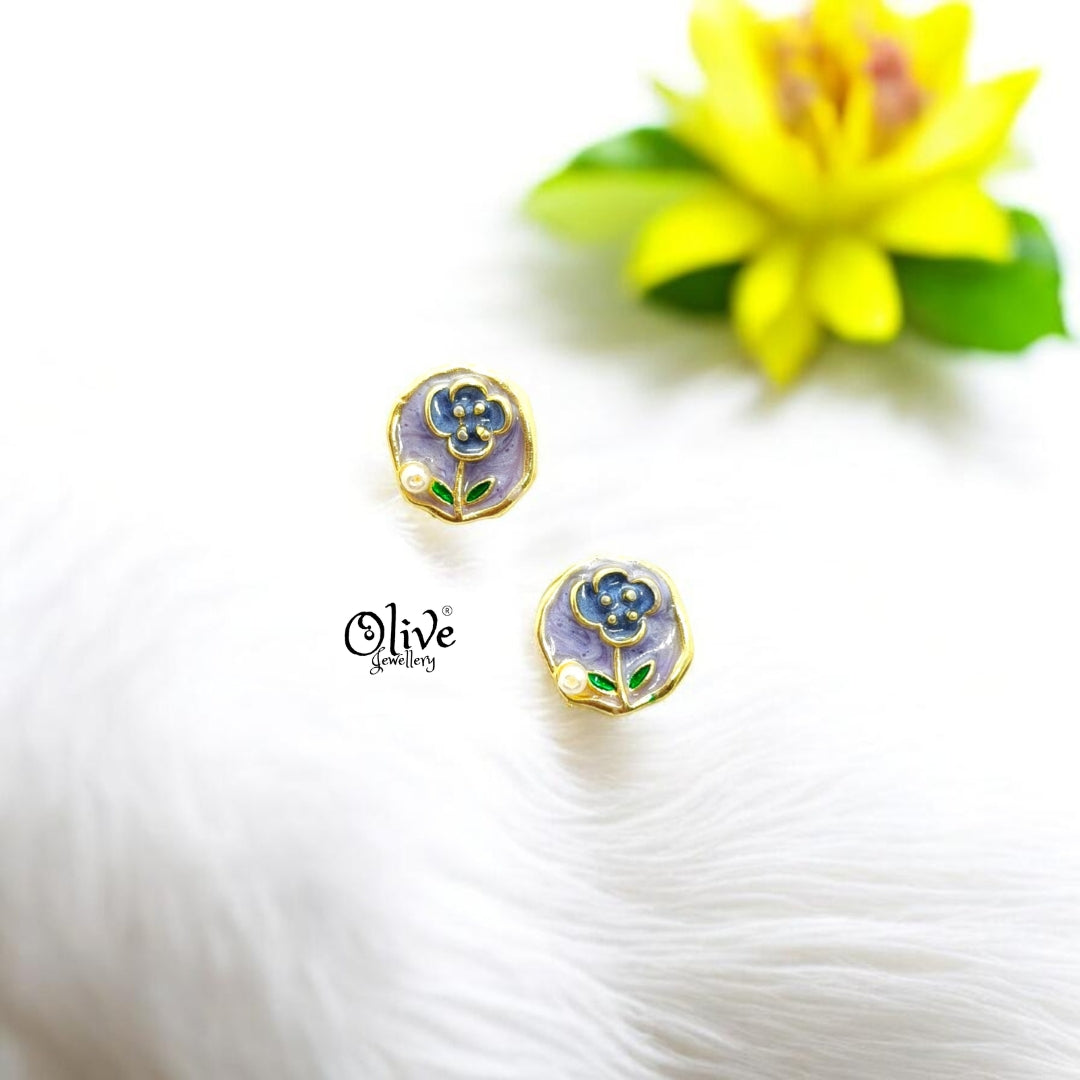 Enamel Earrings-1399