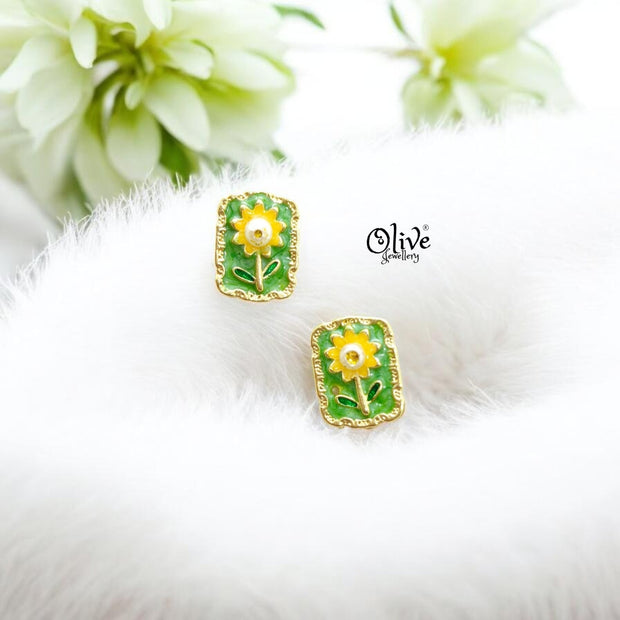 Enamel Earrings-1411