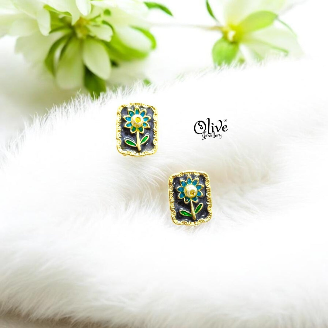Enamel Earrings-1411