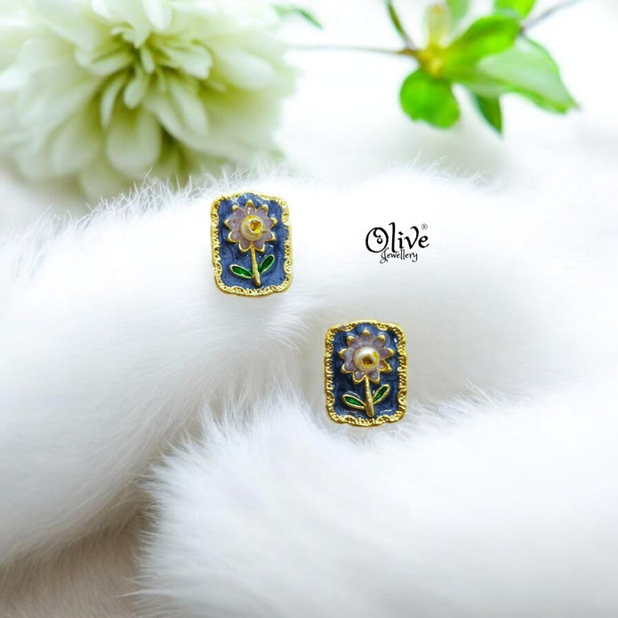 Enamel Earrings-1411
