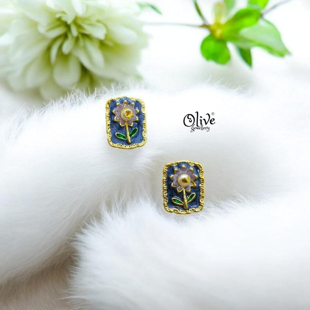 Enamel Earrings-1411