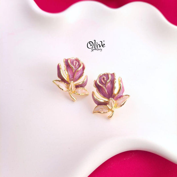 Enamel Earrings -1446