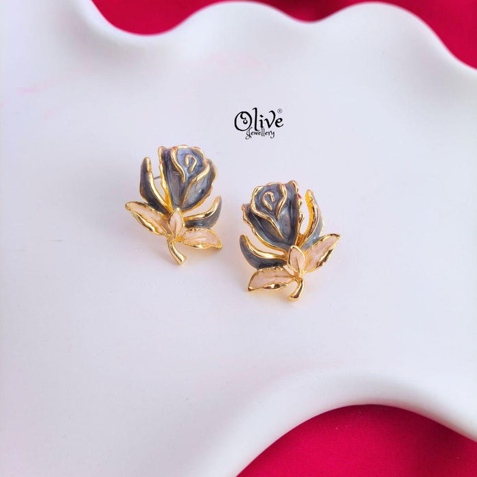Enamel Earrings -1446