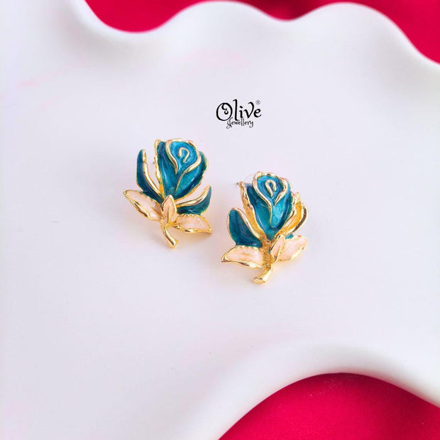 Enamel Earrings -1446