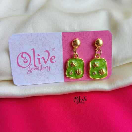 Enamel Earrings-1499