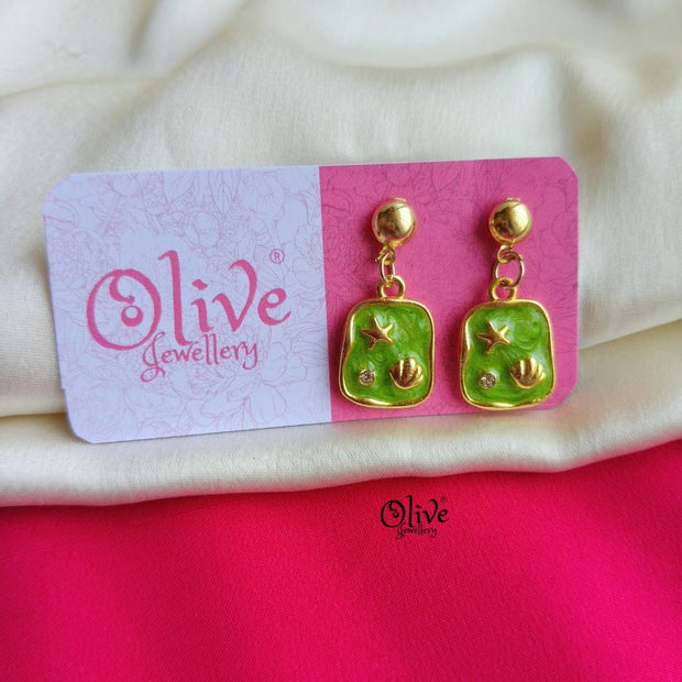Enamel Earrings-1499